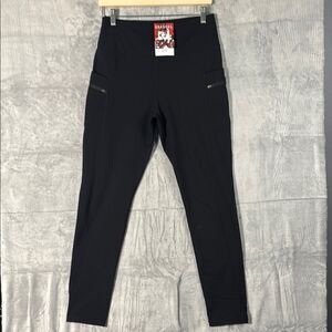NWT New Gradual Black Leggings with pockets Size Large